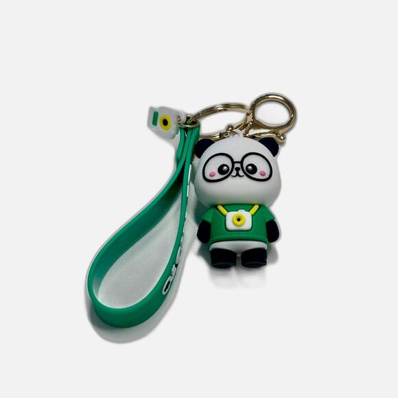Cute Panda Keychain with Camera Charm - Picture 2 of 3
